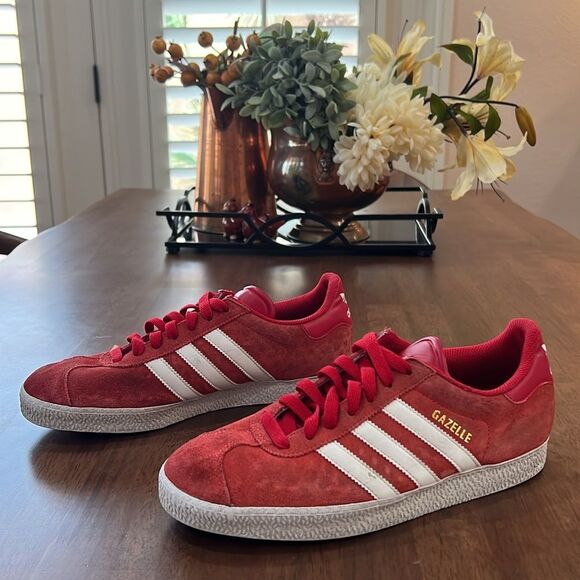 RARE 2013 Adidas Gazelle G96681 Men’s 8 Red Suede Sneakers Vintage Y2K - Picture 5 of 11
